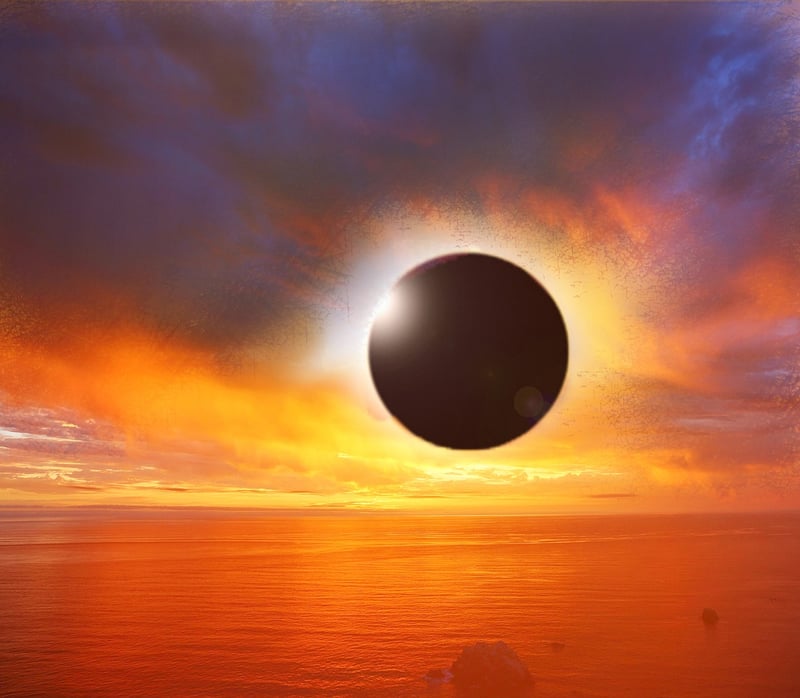 Solar Eclipse Beach
